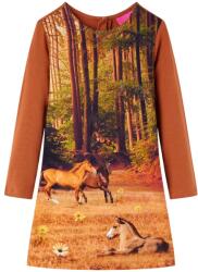 vidaXL Konyak színű hosszú ujjú gyerekruha 104 (14858)