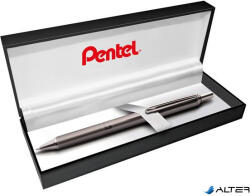 Pentel Zseléstoll, 0, 35 mm, nyomógombos, antracit tolltest, PENTEL "EnerGel BL-407" kék (BL407MA-A) - alter