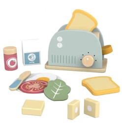 Tooky Toy Fa kenyérpirító kiegészítőkkel TJ272