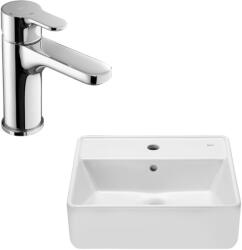 Roca The Gap pultra ültethető mosdó L20 mosdócsapteleppel