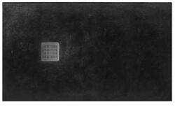 Roca Terran műgyanta zuhanytálca, csúszásgátló felülettel 1000 x 700 x 26 Fekete (AP013E82BC01400)