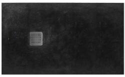 Roca Terran műgyanta zuhanytálca, csúszásgátló felülettel 1000 x 900 x 26 Fekete (AP013E838401400)