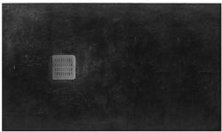 Roca Terran műgyanta zuhanytálca, csúszásgátló felülettel 1200 x 700 x 28 Fekete (AP014B02BC01400)