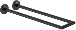 Roca Hotels Round dupla törölközőtartó rúd matt fekete (A817577C40)
