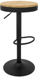 King Home Volt Állítható Bárszék Tölgy Fekete (KHM-KH010100953)