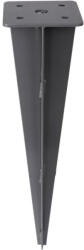 SONGMICS Fém Napellenző Talajhorgony Szürke Porszórt Földbe Szúrható Rögzítő 46 cm (EUZ-GSA001)
