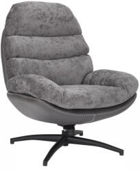 SIGNAL MEBLE Giselle Luxus Forgó Fotel Szövet-Műbőr Szürke TILT (SIG-GISELLESZ)