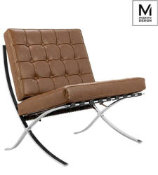 Modesto Design Modesto Barcelon Vintage Fotel Műbőr Polírozott Acél (KHM-KH1501100167)