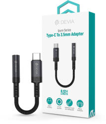 DEVIA Ipure Series Type-C/AUX 3, 5 mm audió adapter - fekete - nextelshop