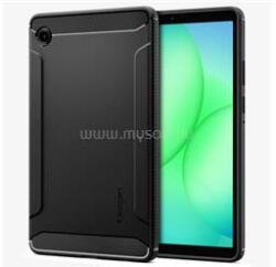 Spigen Samsung Tab A11 LTE / Tab A11 WIFI RUGGED ARMOR szilikon telefonvédő ütésállóság, karbon minta, FEKETE (ACS10462) (ACS10462)