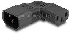 Delock Tápadapter IEC 60320 - C14 - C13, apa / anya, 10 A, 90 -ban balra / jobbra hajlított (DL80474) (DL80474)
