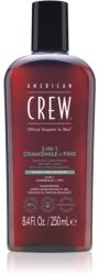 American Crew 3 in 1 Chamimile + Pine 3 az 1 sampon, kondicionáló és tusfürdő 250 ml