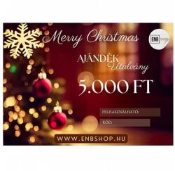  ENBShop Ajándékutalvány 5.000 Ft - Merry Christmas - Arany design (ENB5AUMCA)