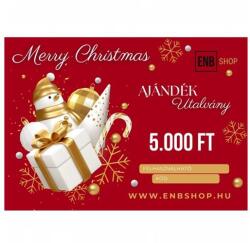  ENBShop Ajándékutalvány 5.000 Ft - Merry Christmas - Piros design (ENB5AUMCP)