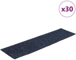 vidaXL 30 db szürke kék lépcsőszőnyeg öntapadós téglalap alakú 3365726 (3365726)