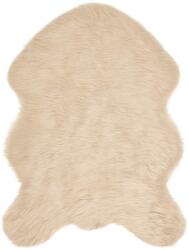 vidaXL Műgyapjú Szőnyeg Tafalla Bézs 80 x 120 cm Poliészter 42021498 (42021498)