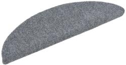 vidaXL 5 db világosszürke lyukasztott öntapadó lépcsőszőnyeg 56x17x3cm 0.75 kg 149680 (149680)