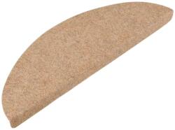 vidaXL 20 db bézs öntapadó lépcsőszőnyeg 56 x 17 x 3 cm 3365894 (3365894)
