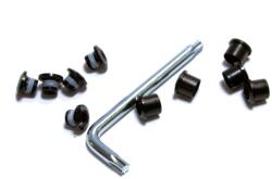 FSA T30 lánctányér csavarok + anyák (5+5 db)