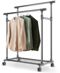 Juskys Kerékkel ellátott fém ruhállvány (51266)