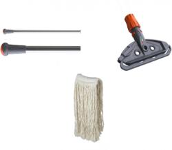 TWT Set mop profesional TWT, cu coada, cadru si rezerva, negru PCKTWTA0300101