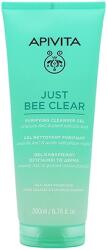 APIVITA Just Bee Clear Purifying Cleanser Gel tisztító arcgél akne ellen 200 ml