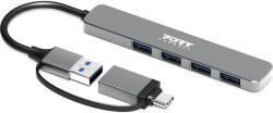 PORT Docking Station PORT CONNECT PORT CONNECT Hub USB 4 Ports 3.0 Slim Combo for BtoC (900161)