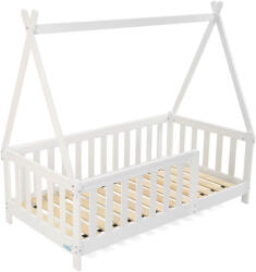 U-Grow játszóház ágy UMPC-6256W, fehér fa, 147, 5x75cm, Montessori stílusú