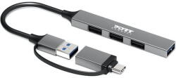 Port Connect Docking Station PORT CONNECT PORT CONNECT Hub USB 4 Ports Slim Combo for BtoC (900160)