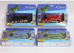  Fém mozdony, el. , hang+fény, 20x9+ cm dob. gombel