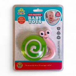  Bébi csörgõ, csiga, 15x21 cm lapon