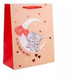 QX Macik a Holdon mintás ajándéktasak - 11 x 14 cm (370558)