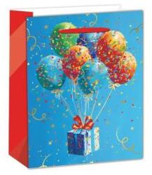 QX Lufi mintás ajándéktasak, kék - 18 x 23 cm (370529)