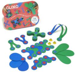CLIXO Echipajul CLIXO albastru și verde - set de construcție magnetic cu 30 de piese (MA8-CREW-BG30)