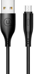 USAMS kábel U18 microUSB 2A gyorstöltés 1m fekete SJ268USB01 (US-SJ268) (SJ268USB01)