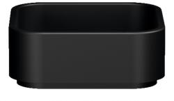 SAPHO KERASAN HAKO 40x40 cm pultra ültethető mosdó, matt fekete 554431 (554431)