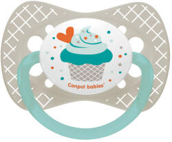 Canpol Силиконова залъгалка Canpol - Cupcake, 0-6 m (23/282_gry)