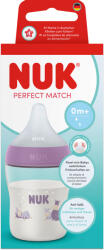 Nuk Шише със силиконов биберон NUK - Perfect Match, 150 ml, размер S, Хипопотам (10215407)