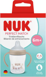 Nuk Чаша със силиконов накрайник NUK - Perfect Match, 150 ml, 6+ m, Маймуна (10215381)