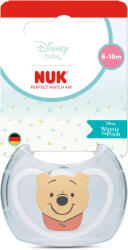 Nuk Силиконова залъгалка NUK - Perfect Match Air, Мечо Пух, Бяла, 6-18 m (10176354)