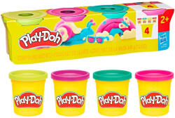 Hasbro 4 db-os gyurma készlet - vibráló színek (G0512-G0689)