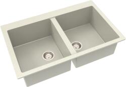 Kevmil Vivien gránit két medencés mosogatótálca 780 x 500 mm - szahara (vivien-szahara)