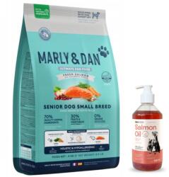  marka niezdefiniowana Marly & Dan Senior Dog Small Breed Fresh Salmon Holistic & Hypoallergenic 4 kg száraz eledel + LAB V lazacolaj kutyáknak és macskáknak 500 ml