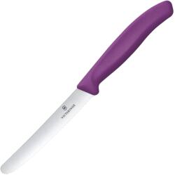 Victorinox Cuțit de bucătărie Victorinox Swiss Classic Purple -zimțat cu vârf rotunjit