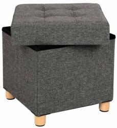 SONGMICS Taburet 38×38×40 cm sötét szürke (LSF14GYZ)