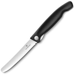 Victorinox Cuțit de bucătărie pliabil Victorinox lamă netedă cu vârf rotunjit - Black