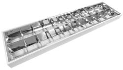 Nedes tükrös LED fénycső armatúra T8 2x120 cm fehér TL203 (TL203)