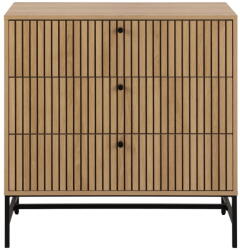 Actona Natúr színű komód tölgyfa dekorral 81x80x40 cm Albany - Actona