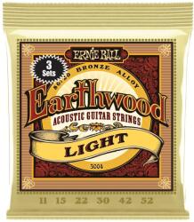 Ernie Ball 3004 Earthwood 3-Pack Струни за акустична китара (P03004)