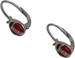 ÉkszerM Ezüst Hagyományos Kapcsos Gyermek Fülbevaló SIH 140438